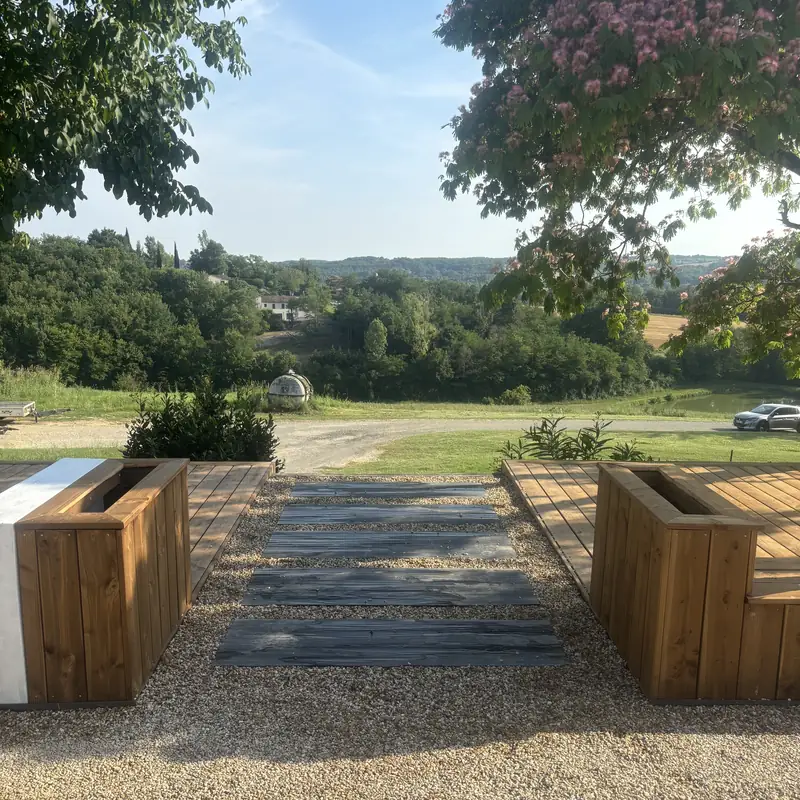 Terrasse bois avec vue