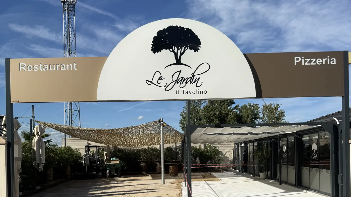 Chantier de terrasse pour un restaurant